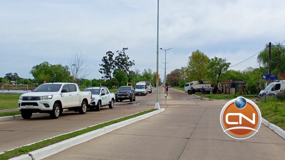 Comenzaron las evacuaciones preventivas en Concordia por el avance del arroyo Manzores.