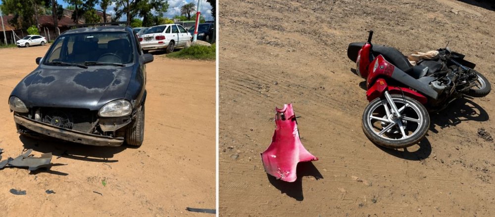 Un menor que circulaba en una moto choca contra un colectivo, intenta darse a la fuga y colisiona nuevamente a un automóvil