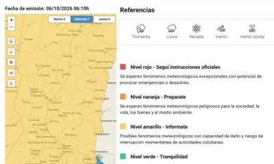Emiten un Alerta por tormentas para Entre Ríos