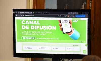 La municipalidad de Concordia presentó su nuevo sitio web oficial
