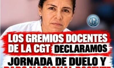 AMET se suma al paro nacional docente en reclamo de justicia por Nancy Godoy